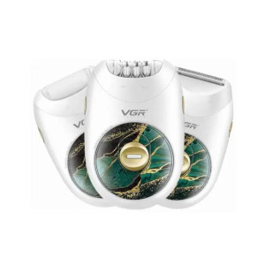 VGR 3 In 1 Epilator White - (V-736)