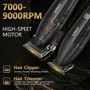 VGR 4-in-1 Barber Kit With Clipper Shaver and 110000 RPM Drye (V-640 S4)