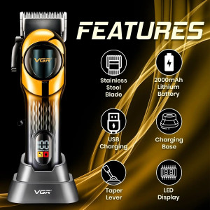 VGR Professional Hair Clipper (V-166)