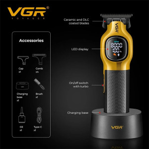 VGR Professional Hair and Beard Trimmer and Clipper (V-886T)
