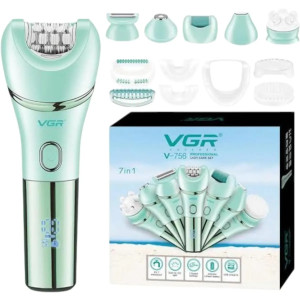 VGR 7-in-1 Electric Lady Epilator Set (V-756)