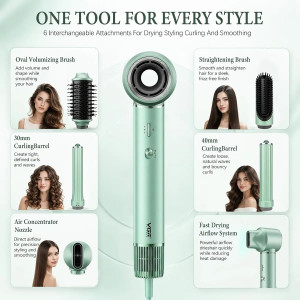 VGR 6 in 1 Hair Styler and Round Brush (V-478)