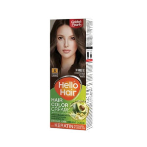 Golden Pearl Hello Hair Cream - Medium Brown 4