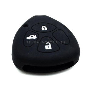 Ferozi Traders 4 Button Silicone Key Cover Case For Toyota Corolla (0513)