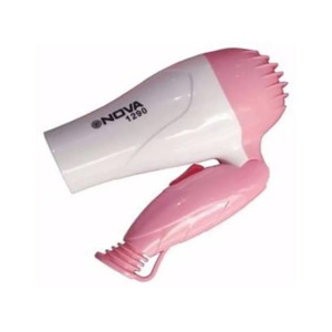 Nova 1000W Foldable Hair Dryer Pink (N-658)