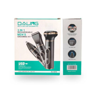 Daling 3 In 1 Rechargeable Hair Clipper (DL-9266)