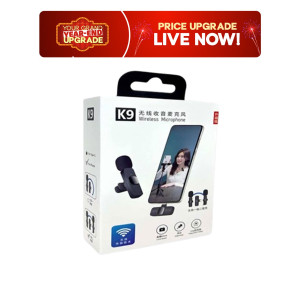 K9 Dual Wireless Microphone Mic