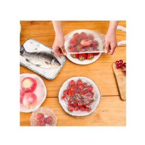 Matrix Disposable Plastic Stretchable Bowl Covers - Pack Of 100