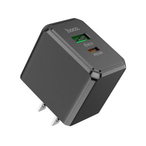 Hoco PD20W + QC3.0 Charger US Black (CS14)