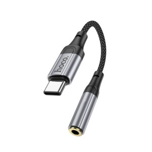 Hoco Fresh Digital Type-C To 3.5 Audio Converter Black (LS36)