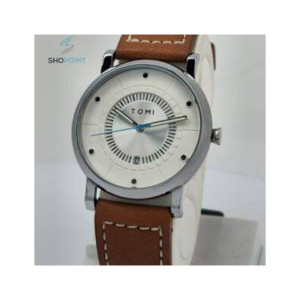 Tomi Classic Brown Edition Watch For Men Silver
