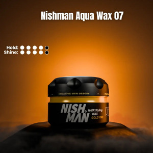 Nishman Aqua Wax 07 Gold Ultra Hold & Ultra Shine 100ml