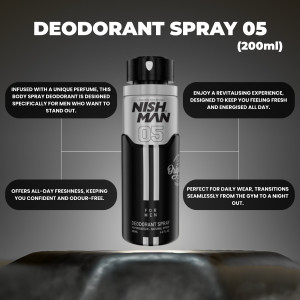 Nishman Deodorant - ZIELINSKI AND ROZEN NEROLI GRAPEFRUIT CEDARWOOD 05 (200 ml)