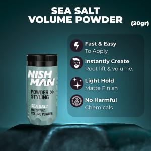 Nishman Sea Salt Mattifying Volume Powder (X5)