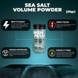 Nishman Sea Salt Mattifying Volume Powder (X5)