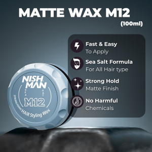 Nishman Strong Fixing Matte Wax M12