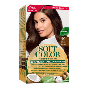 Wella Soft Color Natural Instincts Kit 4/0 Medium Brown