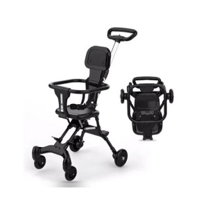 Foldable Four-Wheeled Baby Stroller for 1-5 Years