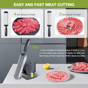 Adjustable 2 or 4 mm Manual Meat Slicer