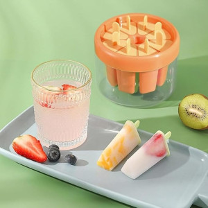 8 Cavity Round Popsicle Candy Mold Set
