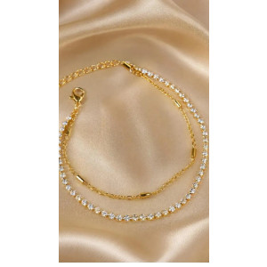 House Of Nar Aurelia Sparkle Anklet