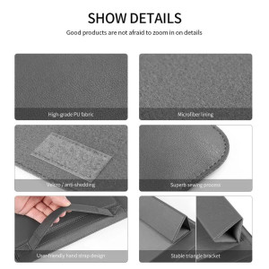 Leather Laptop Sleeve Bag with Stand (11-12inch)