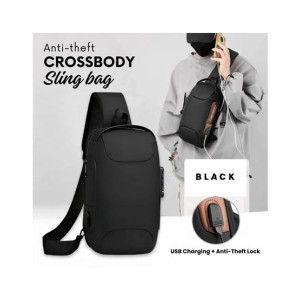 New Crossbody Anti-theft Sling Bag Black
