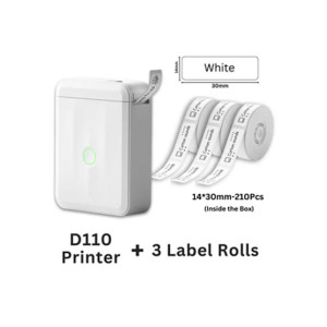 Smart Label Thermal Printer With 3 Label Roll