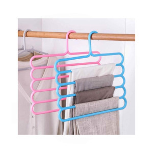 Easy Shop 5 Layer Multifunctional Hanger Pack Of 2