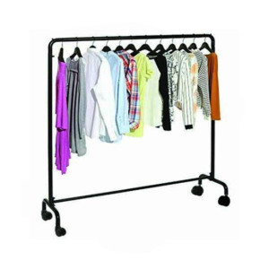 Easy Shop 5ft Cloth Hanging Stand With Attached Wheel