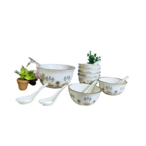 Easy shop Melamine Serving Bowl - Set Of 14Pcs