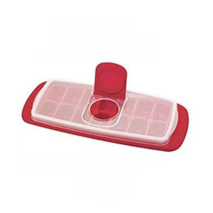 Easy Shop Plastic Ice Cubes Tray With Fiber Covered