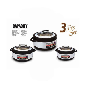 Easy Shop Stainless Steel Hotpot Pack Of 3