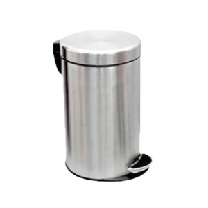 Easy Shop Hydraulic Steel Pedal Dustbin with Extra Bucket - 12 Liter