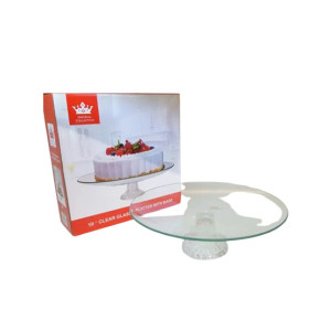Easy Shop Imperial Collection Glass Cake Stand Round - 10 inches