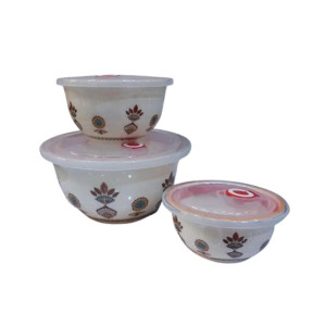 Easy Shop Melamine Airtight Bowl 3 Pieces