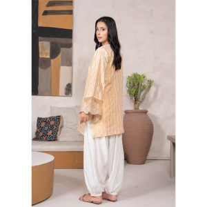 Ahlam Mari Gold Jacquard Printed Two Piece Suit