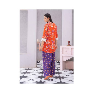 Ahlam Rustin Lace Printed Lawn Kurta Set 2-piece