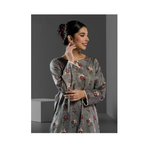 Ahlam Soft Cambric Stitched Cawlan CO-ORD Set