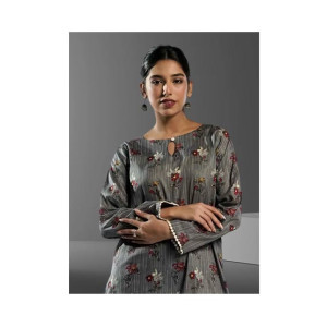 Ahlam Soft Cambric Stitched Cawlan CO-ORD Set
