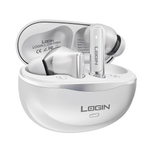 Login ORBIX Earbuds Silver (L-219)