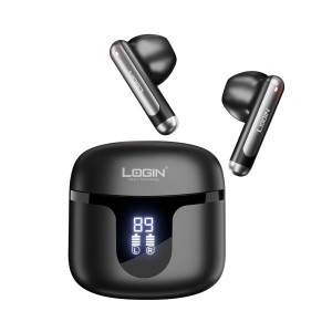 Login Drake Earbuds Black (L-216)
