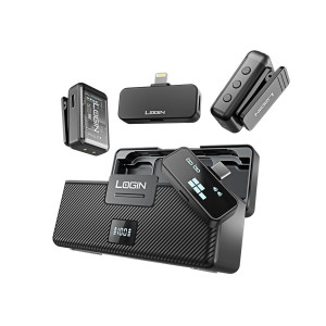 Login Noiseless Wireless Vlogging Mic Black (L-251)