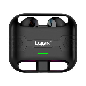 Login Striker Gaming Earbuds Black (L-220)