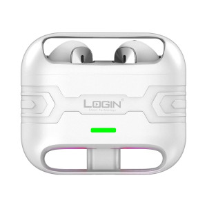 Login Striker Gaming Earbuds White (L-220)