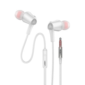 Login Velin Handsfree - 3.5mm White (L-303)