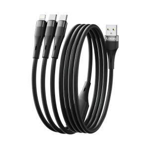 Login 3 IN 1 Cable Black (L-909)