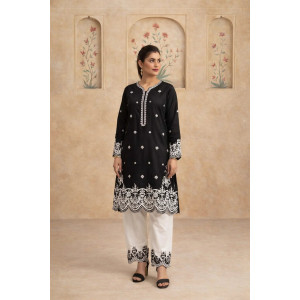 HBH Embroidered Black Kurti