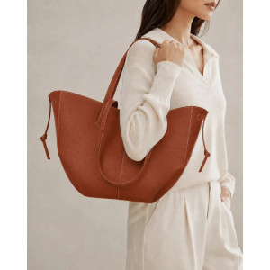 HBH Wing Tote Brown (with mini-wallet)