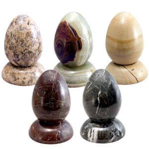 Dealbyu Meditation Egg Shape Stone Pack of 2